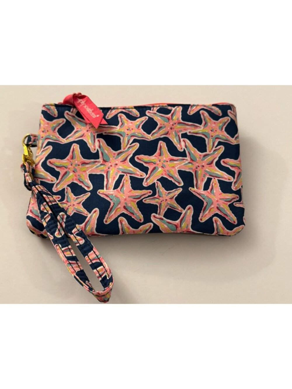 Simply Southern Starfish Wristlet Wallet Cell Phone Clear Front Pocket BB25